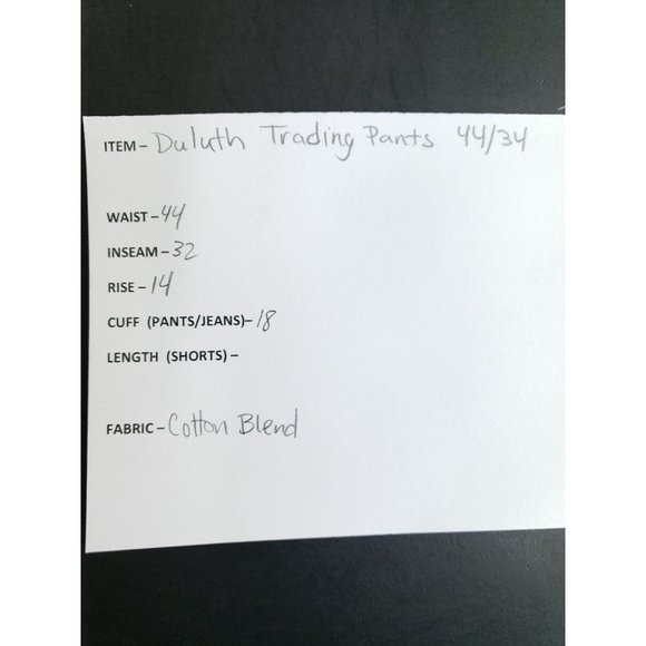 Duluth Trading Co Flex Fire Hose Pants Men's Size 44/34 Gray Gusseted - Picture 9 of 9